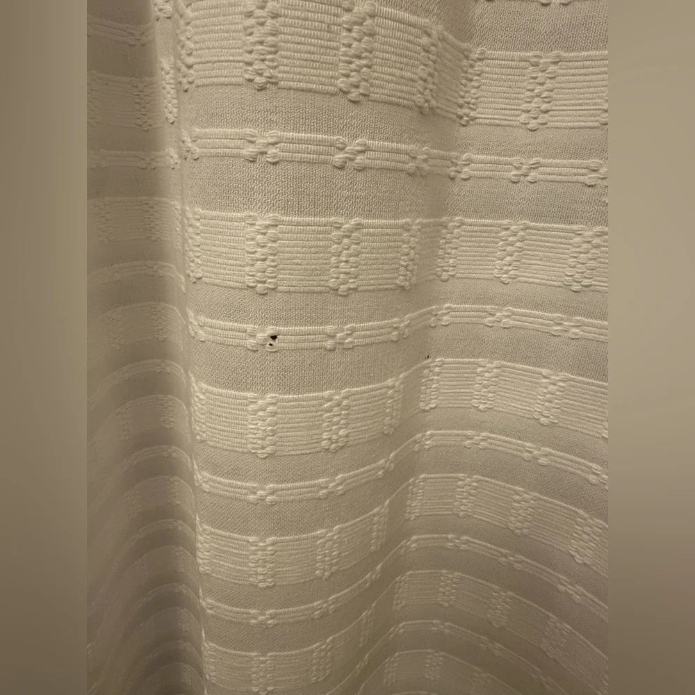 DKNY Elegant White Shower Curtain